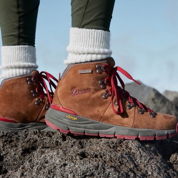 Danner 600 Mountain Hiking Boots 4.5" Women 9.5 Brown Red Waterproof NWOB READ - Picture 15 of 16